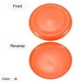 thumbnail image 3 of Unique Bargains Flying Disc 9 Inch 65 Gram Sport Training Disk, Orange, White, 2 Pack, 3 of 6