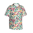 thumbnail image 2 of Haiem Colorful Spots Printed Hawaiian Shirt for Men - Men’s Casual Beach Summer Shirts - Stretch Fabric with Modern Fit-X-Large, 2 of 9