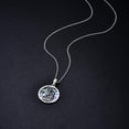 thumbnail image 5 of Dorunmo Saint Jude Necklace with Abalone Shell 925 Sterling Silver St Jude Medal Religious Amulet Jewelry Gifts for Men Women, 5 of 6
