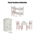 thumbnail image 4 of Emily Rose 18 Inch Doll Clothes Furniture and Accessories - Floral Doll Bunkbed Bunk Bed Including Quilted 18" Doll Bedding and Ladder Accessory | Perfect for 15"-18" Dolls, 4 of 9