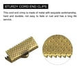 thumbnail image 4 of Uxcell 100Pack Ribbon Crimp Clamp Ends, 8/10/13/20/25mm Bookmark Pinch Clasps Bronze, 4 of 6