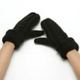 thumbnail image 1 of Gloves 1 Pair Windproof Fleece Functional Winter Full Finger Knit Padded Gloves, 1 of 4