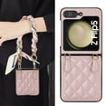 thumbnail image 6 of Allytechgroup Stylish Phone Case for Samsung Galaxy Z Flip 5, Hand Wrist with Silk Anti-Scrath Shockproof Bumper Slim Back Cover Case for Girls Women, Rosegold, 6 of 8