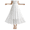 Black, variant on Women Long Lace Trim Half Slip Underskirt Extender Lining Slip Skirts Dresses Petticoat