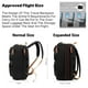thumbnail image 2 of Mochila para portátil MOLNIA, expandible, 3 en 1, 17.3 pulgadas, impermeable, negra, 2 of 7