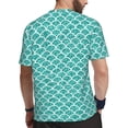 thumbnail image 2 of Wukai Aquamarine Glitter1 Print Men's Short-Sleeved Mesh T-Shirt,Quick-Dry Short Sleeve Workout T-Shirt-4X-Large, 2 of 8