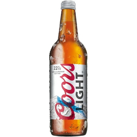 Coors Light Beer, Light Lager Beer, 22 FL OZ Bottle, 4.2% ABV