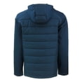 thumbnail image 3 of Men's Cutter & Buck  Navy Ole Miss Rebels Evoke Hybrid Eco Softshell Recycled Full-Zip Hoodie Jacket, 3 of 3