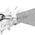 thumbnail image 3 of ColourTreeUSA  Square Waterproof Sun Shade Sail HDPE Mesh Fabric Screen Canopy UV Block 220 GSM 14' x 14' - Grey, 3 of 5