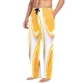 thumbnail image 5 of Minimalist Orange Pattern Mens Cotton Pajama Pants Long Staple Lightweight Sleep Bottoms with Pockets Breathable, 5 of 7