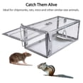 thumbnail image 4 of PULLIMORE 2PCS Humane Rat Trap, Chipmunk Rodent Trap for Indoor Outdoor Small Animal, Mouse Voles Hamsters Live Cage Catch and Release, 4 of 9