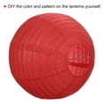 thumbnail image 4 of Uxcell 14 Inch Folding Hanging Wedding Home Party Paper Lanterns Red 6 Pack, 4 of 7