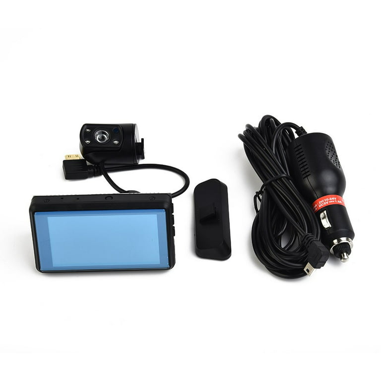 Car Video Recorder Dash Cam Front And Rear Car Dvr Vehicle Black