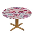 thumbnail image 3 of HAOXIT SLHKPNS Cute Round Tablecloth Trim Kitchen Circle Table Cloth Cover for Party Dinning 38-42, 3 of 8