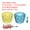 Blue Yellow, variant on Uxcell Roller Skate Toe Stops with Screwdriver 82A Rubber Brake Stoppers Block, Clear Pink Blue 2 Pair