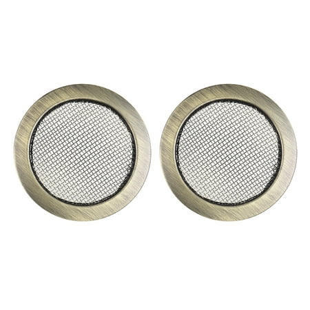 2pcs Aeneous Screened Sound Hole Inserts for Dobro Resonator Guitar Cigar Box (Best Cigar Box For Guitar)