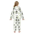 thumbnail image 3 of Fluffy Pajamas Set Fuzzy Winter Warm Pj Sets Pullover Tops and Long Pants Panda Eating Bamboo X-Small, 3 of 8