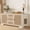 Cool White, variant on Cat Litter Box Enclosure Furniture Hidden Indoor 2-in-1 Wooden Cat House & Washroom Cabinet with Scratching Board Doors and Drawer, 31.5"x15.7"x34.6"H