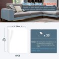 thumbnail image 5 of Lindbes Set Of 4 Furniture Protectors Mat Cat Scratching Post  Sofa Armchair Protector Anti-Claw Furniture Self-Adhesive With Pins Pins 45 * 30Cm / 18 * 12 Inch  Transparent, 5 of 5