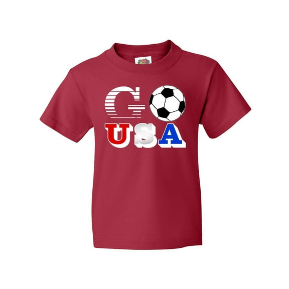 Inktastic Go, USA- Soccer, Football Youth T-Shirt