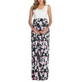 thumbnail image 1 of Robe d'Été gravida Imprimée Florale Robe de Maternité Sans Manches Longue Robe gravida Taille Haute Robe maxi pour Femmes Enceintes, 1 of 10