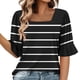 thumbnail image 1 of Blusas de Manga Corta para las Mujeres, Moda Verano Impreso, Blusas de Cuello Redondo, Chaqueta de Manga Corta para las Mujeres, 1 of 6