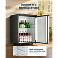 thumbnail image 5 of KFFKFF Triple Tap Beer Kegerator, Home Draft Beer Dispenser for Ball Lock Kegs, Full-Size Keg Cooler with 5lbs CO2 Tank, Fits 2 Sixth / 2 Slim / 3 Ball Lock Kegs, 162L Capacity, 5 of 9