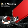 thumbnail image 6 of for Samsung Galaxy S23 Plus Case, 3 in 1 Heavy Duty Rugged Hybrid Anti Slip Shockproof Hard PC Cover Soft Silicone Bumper Non-Slip Protective Phone Case Cover for Samsung Galaxy S23 Plus, Red, 6 of 6