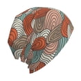 thumbnail image 3 of Beanie Hats for Men and Women, Abstract Colorful Lines Patterns Adult Unisex Knit Hat Winter Warm Skull Cap, 3 of 7