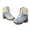 1Blue, variant on Winter Snow Boots for Women Furry Lined Lace up Stacked Heel Ankle Boots Lug Sole Booties