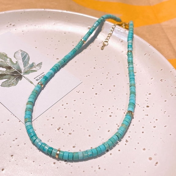 Turquoise Heishi Graduated Beaded Necklaces