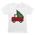 thumbnail image 5 of Spunky Stork Christmas Tree Wagon Car Truck Boys Organic Baby Kids Shirt, 5 of 9