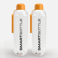 thumbnail image 1 of Smartbottle Large Reusable Water Bottle, Orange, 1000ml / 1L, 2-Pack, 1 of 6