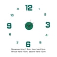thumbnail image 6 of Mosey Wall Clock Frameless Home Decoration Acrylic Mirror Stickers 3D Digital Hanging Clock Modern Art Decal for Living Room, 6 of 8