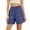 #04 Purple 【Mix & Match: Stock Up on Your Favorite Colors】, variant on Women's High Waisted Nylon Dry Shorts with Side Pockets, Elastic Drawstring Waist, Tummy Control Workout Shorts for Women, Quick Dry for Running, Gym, Hiking & Casual | TruHer,Black L