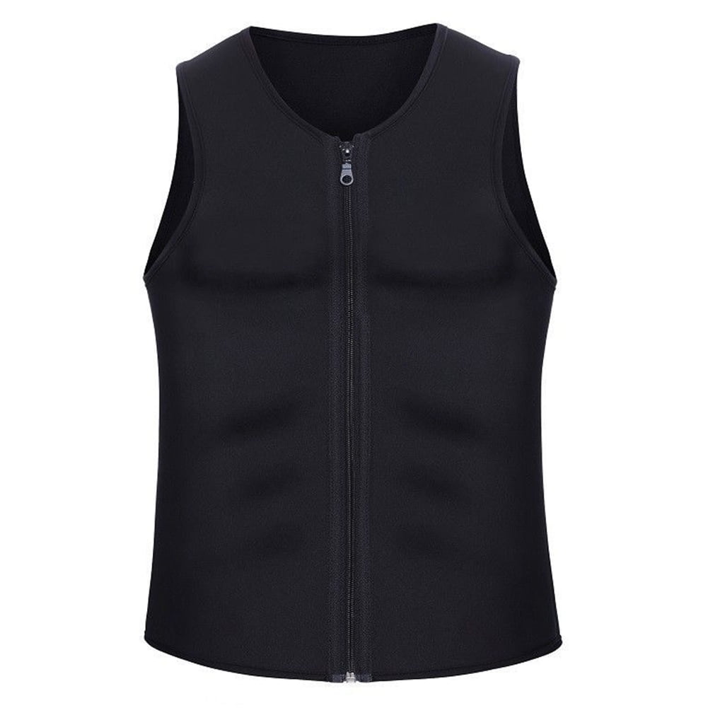 Neoprene Sweat Vest Elastic Men Sauna Fitness Vest for Daily Wear (M ...