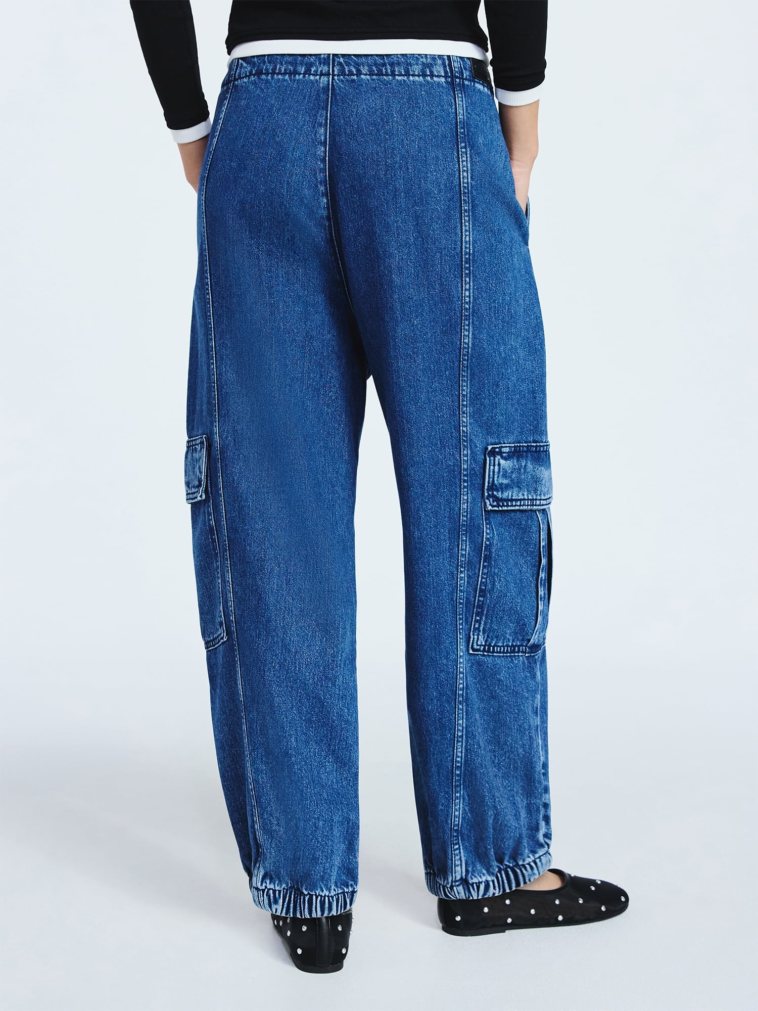 Scoop Women’s and Women's Plus Cotton Utility Jogger Pants, Sizes XS-4X