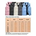 thumbnail image 2 of Frontwalk Women Loose Stand Collar Jacket Vest Solid Color Casual Coat Ladies Full-Zip Holiday Waistcoat With Pockets Khaki 4, 2 of 2
