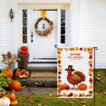 thumbnail image 3 of Hello Thanksgiving Double Side Outdoor Garden Flag Happy Thanskgiving Cartoon Washable Camping Flag Cute Garden Flag for Outdoor for Porch Outdoor Garden Yard Balcony (28x40in), 3 of 6