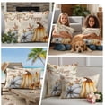thumbnail image 4 of Outdoor Pillow Covers 18x18 Set of 2, Orange Grey Pumpkins Fall Waterproof Patio Throw Pillow Covers for Couch Sofa Chair, Vintage Thanksgiving Botanical Decorative Pillowcases for Throw Pillows, 4 of 9