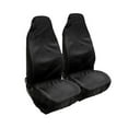 thumbnail image 1 of Funda de asiento de coche universal de 2 piezas Funda de soporte de asiento portátil elegante Four Seasons Auto Protector de asiento Funda de asiento impermeable (negro), 1 of 6