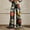 Black, variant on Women's Casual Pants 2025 New Summer Flower Wide Leg Pants Lightweight And Loose Casual Colorful Pants Imitation Jeans,Black Women's Casual Pants XXXXXL