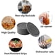 thumbnail image 5 of 10*10cm (Grey Set of 6 Silicone Coasters, Coasters for Drinks, Deep Grooves, Absorbent, Protect Furniture From Damage, Large Floor Mat, 5 of 5