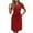 Orange, variant on hotojiny Wedding Guest Dress for Women Elegant Collar V Neck Short Sleeve Midi Dresses Spring Tie up Solid Business Work Dresses