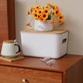thumbnail image 3 of 2PCS Plastic Storage Bins with Bamboo lids Stackable Storage Containers for Organizing, Bundled with Labels and Marker 10.24 x 7.01 x 6.1 inch(2 PCS-10.24 x 7.01 x 6.1 inch), 3 of 6