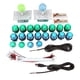 thumbnail image 2 of Juego de Piezas de juego 20 Botones Arcade iluminados LED DIY 2 joysticks 2 Kit codificador USB, 2 of 8