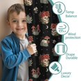thumbnail image 3 of Blackout Kids Curtains,Black Skull Flower Mushroom Pattern Childrens Insulated Curtains Set Of 2,Bedroom Essentials,Toddler Room Decor 42"x54", 3 of 5