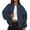 Navy Blue, variant on Women's Quilted Cropped Puffer Bombers Jacket with Zip Up Pockets Fall Winter Fashion Navy Blue XXL