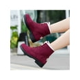 thumbnail image 4 of Lacyhop Women Winter Warm Lace Up Ankle Boots Shoes Size 4-12, 4 of 8