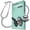 Green, variant on Pediatric Stethoscope, Dual Head Stainless Steel with Tunable Diaphragm and Soft Ear Tips - Black